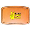 Faux Leather Engravable Patch - Curved Rectangle Thumbnail