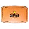 Faux Leather Engravable Patch - Curved Rectangle Thumbnail