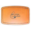 Faux Leather Engravable Patch - Curved Rectangle Thumbnail