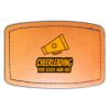 Faux Leather Engravable Patch - Curved Rectangle Thumbnail