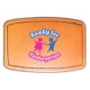 Faux Leather Engravable Patch - Curved Rectangle Thumbnail