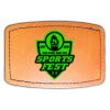 Faux Leather Engravable Patch - Curved Rectangle Thumbnail