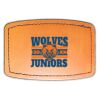 Faux Leather Engravable Patch - Curved Rectangle Thumbnail