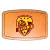 Faux Leather Engravable Patch - Curved Rectangle Thumbnail