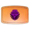 Faux Leather Engravable Patch - Curved Rectangle Thumbnail