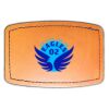 Faux Leather Engravable Patch - Curved Rectangle Thumbnail