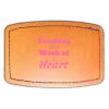Faux Leather Engravable Patch - Curved Rectangle Thumbnail