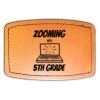 Faux Leather Engravable Patch - Curved Rectangle Thumbnail