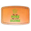 Faux Leather Engravable Patch - Curved Rectangle Thumbnail
