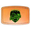 Faux Leather Engravable Patch - Curved Rectangle Thumbnail