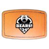 Faux Leather Engravable Patch - Curved Rectangle Thumbnail