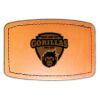 Faux Leather Engravable Patch - Curved Rectangle Thumbnail
