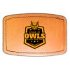 Faux Leather Engravable Patch - Curved Rectangle Thumbnail