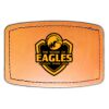 Faux Leather Engravable Patch - Curved Rectangle Thumbnail