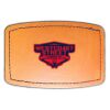 Faux Leather Engravable Patch - Curved Rectangle Thumbnail
