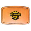 Faux Leather Engravable Patch - Curved Rectangle Thumbnail