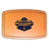 Faux Leather Engravable Patch - Curved Rectangle Thumbnail