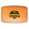 Faux Leather Engravable Patch - Curved Rectangle Thumbnail