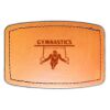 Faux Leather Engravable Patch - Curved Rectangle Thumbnail
