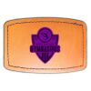 Faux Leather Engravable Patch - Curved Rectangle Thumbnail
