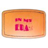 Faux Leather Engravable Patch - Curved Rectangle Thumbnail