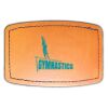 Faux Leather Engravable Patch - Curved Rectangle Thumbnail