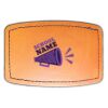 Faux Leather Engravable Patch - Curved Rectangle Thumbnail