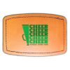 Faux Leather Engravable Patch - Curved Rectangle Thumbnail