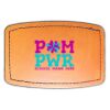 Faux Leather Engravable Patch - Curved Rectangle Thumbnail