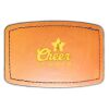 Faux Leather Engravable Patch - Curved Rectangle Thumbnail