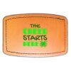 Faux Leather Engravable Patch - Curved Rectangle Thumbnail