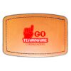 Faux Leather Engravable Patch - Curved Rectangle Thumbnail