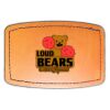 Faux Leather Engravable Patch - Curved Rectangle Thumbnail