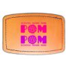 Faux Leather Engravable Patch - Curved Rectangle Thumbnail