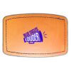 Faux Leather Engravable Patch - Curved Rectangle Thumbnail