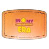 Faux Leather Engravable Patch - Curved Rectangle Thumbnail
