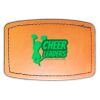 Faux Leather Engravable Patch - Curved Rectangle Thumbnail