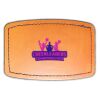 Faux Leather Engravable Patch - Curved Rectangle Thumbnail