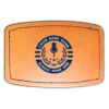 Faux Leather Engravable Patch - Curved Rectangle Thumbnail