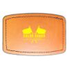 Faux Leather Engravable Patch - Curved Rectangle Thumbnail