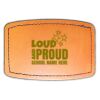 Faux Leather Engravable Patch - Curved Rectangle Thumbnail