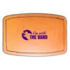 Faux Leather Engravable Patch - Curved Rectangle Thumbnail
