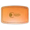 Faux Leather Engravable Patch - Curved Rectangle Thumbnail