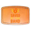 Faux Leather Engravable Patch - Curved Rectangle Thumbnail