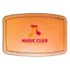 Faux Leather Engravable Patch - Curved Rectangle Thumbnail