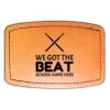 Faux Leather Engravable Patch - Curved Rectangle Thumbnail