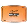 Faux Leather Engravable Patch - Curved Rectangle Thumbnail
