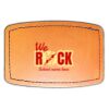 Faux Leather Engravable Patch - Curved Rectangle Thumbnail