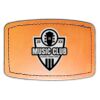 Faux Leather Engravable Patch - Curved Rectangle Thumbnail