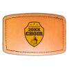 Faux Leather Engravable Patch - Curved Rectangle Thumbnail